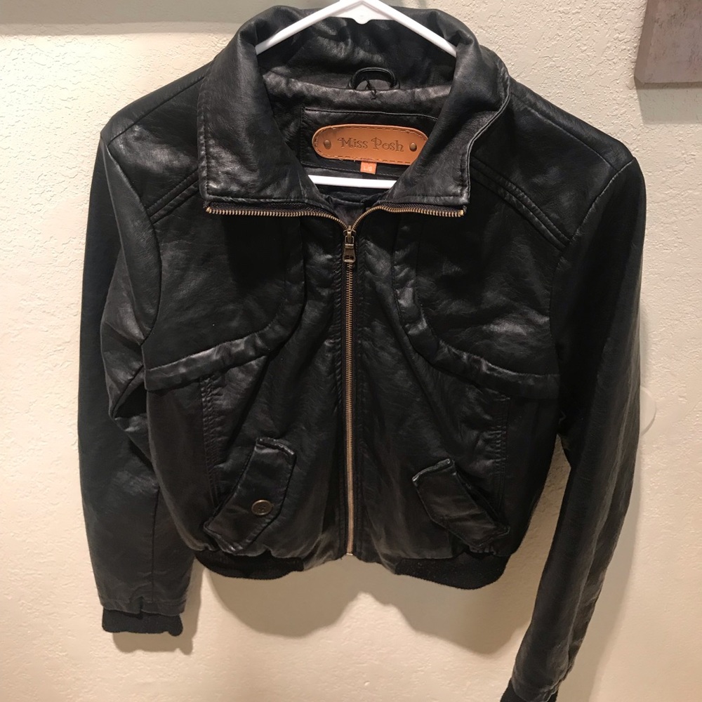 Faux leather jacket